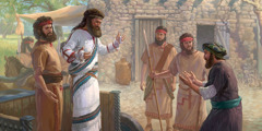 Naamã visita Eliseu para ser curado