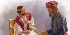 Shafân lit un rouleau au roi Josias