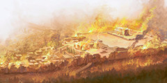 Jeruzalem in tempelj v plamenih