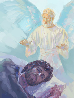 ملاك يظهر ليوسف في حلم