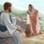 Jezus se pogovarja s Samarijanko pri Jakobovem studencu.