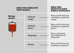 Menga kele na bitini yiya (4) ya nene, mpe bima ya fioti fioti ya menga