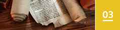 3. lekce. Na stole leží starověké rukopisy Bible