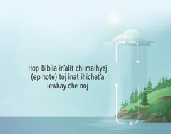 Hop Biblia inʼalit chi malhyej(ep hote)toj inat ihichetʼa lewhay che noj. Flechas inʼalit mʼak toj iwoye inat, toj tiyaj kapha wet nitsaycha.