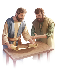 שני משיחיים מהמאה הראשונה מעיינים במגילה ומנסים להבין את האמת המקראית.‏