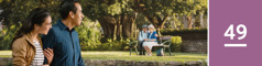 49. lekcija. Mladi bračni par gleda kako stariji bračni par sjedi zagrljen u parku