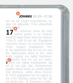 Wekun A, B, po C po yin yiyizan to weda Biblu tọn de ji nado dlẹnalọdo adà voovo wefọ de tọn.