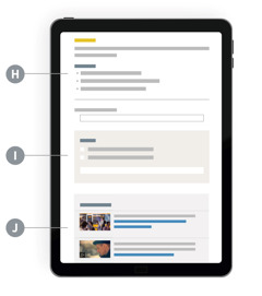 Afa ’bani si H, I, azini J rini imbata ’di ma kala asizu ri e’da.
