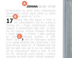 Bible phêk khata târ lan chhinchhiahna A, B, leh C.