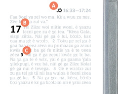 Sɛvɛi niitiɛ A, B ɓɔga C ta kɔlɔ-laɣai ta ma Gala Kɔlɔi zu.