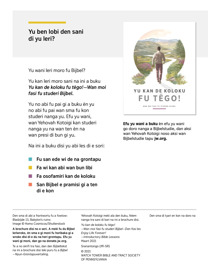 Wan fowtow fu bladzijde 15 fu a brochure.