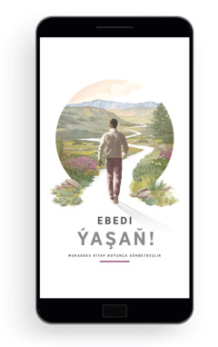 Ebedi ýaşaň! Mukaddes Kitap boýunça söhbetdeşlik. Bir adam al-ýaşyl öwüsýän dag-depeleriň içinden geçýän ýoldan ýöräp barýar.