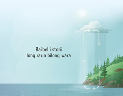 Baibel i stori long raun bilong wara. Ol ero i poin kirap long left sait i go long rait sait i soim raun bilong wara kirap long graun na i go antap long skai.