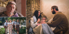 لمحة عن برنامج يوم السبت.‏ ١-‏ يوسف ومريم والطفل يسوع.‏ ٢-‏ الملك هيرودس.‏ ٣-‏ أخوان مع زوجتيهما في خدمة الحقل.‏