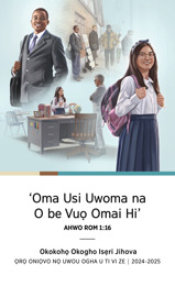 Iwoho: 1. Oniọvo-ọmọzae jọ nọ ọ rrọ uzoge ọ rrọ usi uwoma ẹgbede kugbe oniọvo-ọmọzae ọfa, yọ eva e be were iẹe. 2. Oniọvo-ọmọzae na ọ be hwẹ yọ whọ rẹ ruẹ nọ udu o riẹe awọ. 3. Oniọvo-ọmọtẹ nọ ọ rrọ uzoge ọ be ta usi uwoma kẹ iticha riẹ yọ ovao riẹ o rrọ ohwohwẹ. 4. Oniọvo-ọmọtẹ na ọ be hwẹ yọ whọ rẹ ruẹ nọ udu o riẹe awọ.