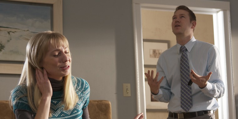 A husband and his upset wife