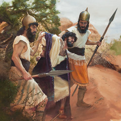 Manasseh being taken prisoner by the Babylonians
