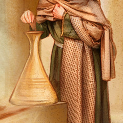 Իսրայելացի մի կին նվիրաբերություն է գցում տաճարի գանձանակի մեջ