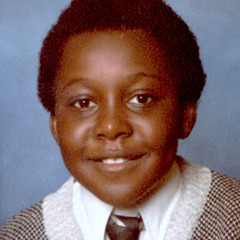 Jason Blackwell as a young boy