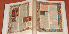 An open copy of the Alba Bible