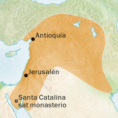 Antioquía ukat Jerusalén markanakan mapa, uka cheqanakanwa siríaco aru parlasirïna