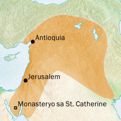 Mapa sa Antioquia ug Jerusalem diin Syriac ang pinulongan kaniadto