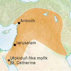 Map emi owụtde mbọhọ Antioch ye Jerusalem emi ẹkesemde usem Syriac