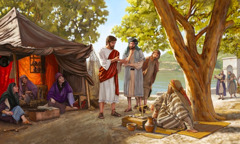 Jesus preaches to others about the good news of God’s Kingdom