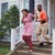 Suami istri sedang lari dari rumahnya yang terkontaminasi gas beracun