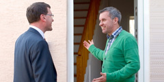 Jon welcomes Cameron into his home