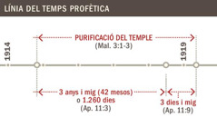 Línia del temps de la purificació del temple des de 1914 fins a 1919