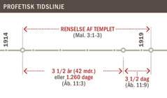 Tidslinje for templets renselse fra 1914 til 1919