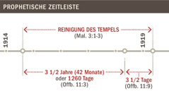 Zeitleiste der Reinigung des Tempels von 1914 bis 1919