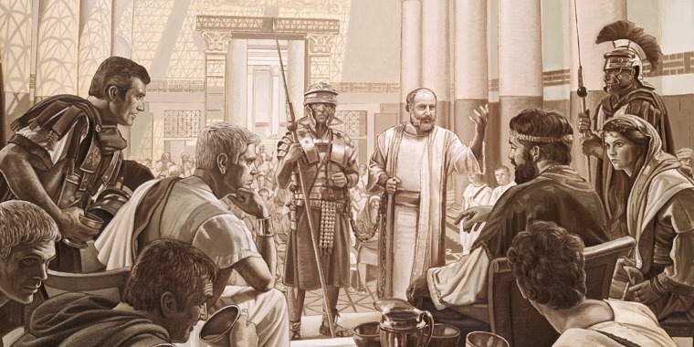 The apostle Paul appeals to Caesar