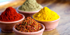 Various aromatic spices