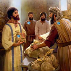 Šeimininkas veda su vergais apyskaitą