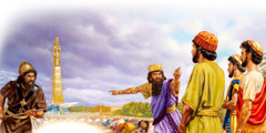 Sadrach, Mesach en Abednego weigeren te buigen voor het gouden beeld
