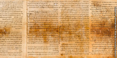 Fragment zwoju z Księgą Izajasza odnalezionego nad Morzem Martwym
