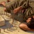 Ο Ιεζεκιήλ πλαγιάζει πάνω στο αριστερό του πλευρό κοιτάζοντας έναν πλίθο στον οποίο είναι χαραγμένη η πόλη της Ιερουσαλήμ