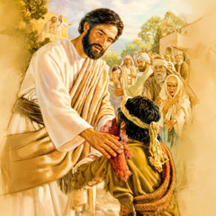 عیسی شخصی مبتلا به جذام را لمس می‌کند