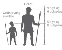 Gitas-on sa higanteng si Goliat gikomparar sa ordinaryong sundalo