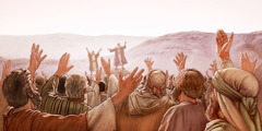 Moses speaks to the Israelites