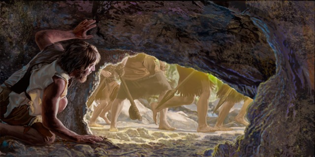 Enoc se esconde en una cueva mientras pasan sus perseguidores