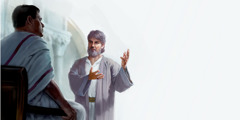 יוסף איש רמתיים משוחח עם פונטיוס פילטוס