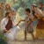 Gesù guarisce un bambino, e i genitori del bambino e gli altri sono molto contenti