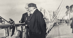 Broder Russell ombord på Lusitania.