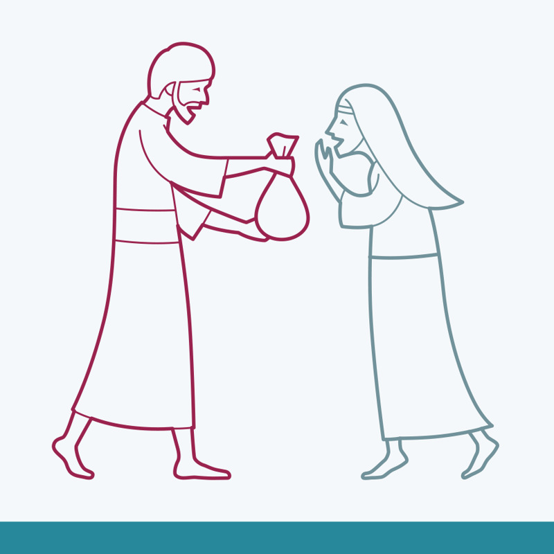 Ο Τιμόθεος δίνει ένα δώρο σε μια αδελφή