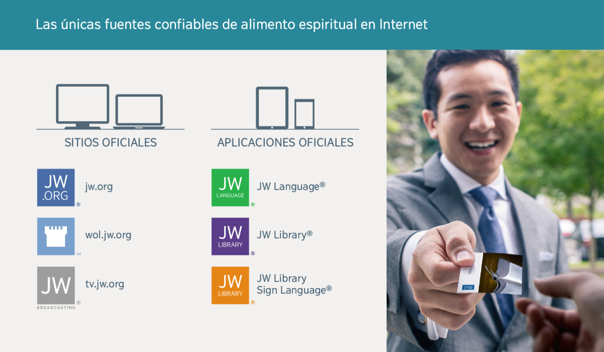 Sitios y aplicaciones oficiales de los testigos de Jehová