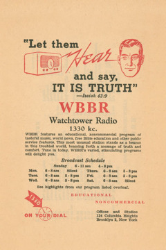 Reklama za radio-stanicu WBBR