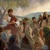 Jesus teaches a crowd gathered around him